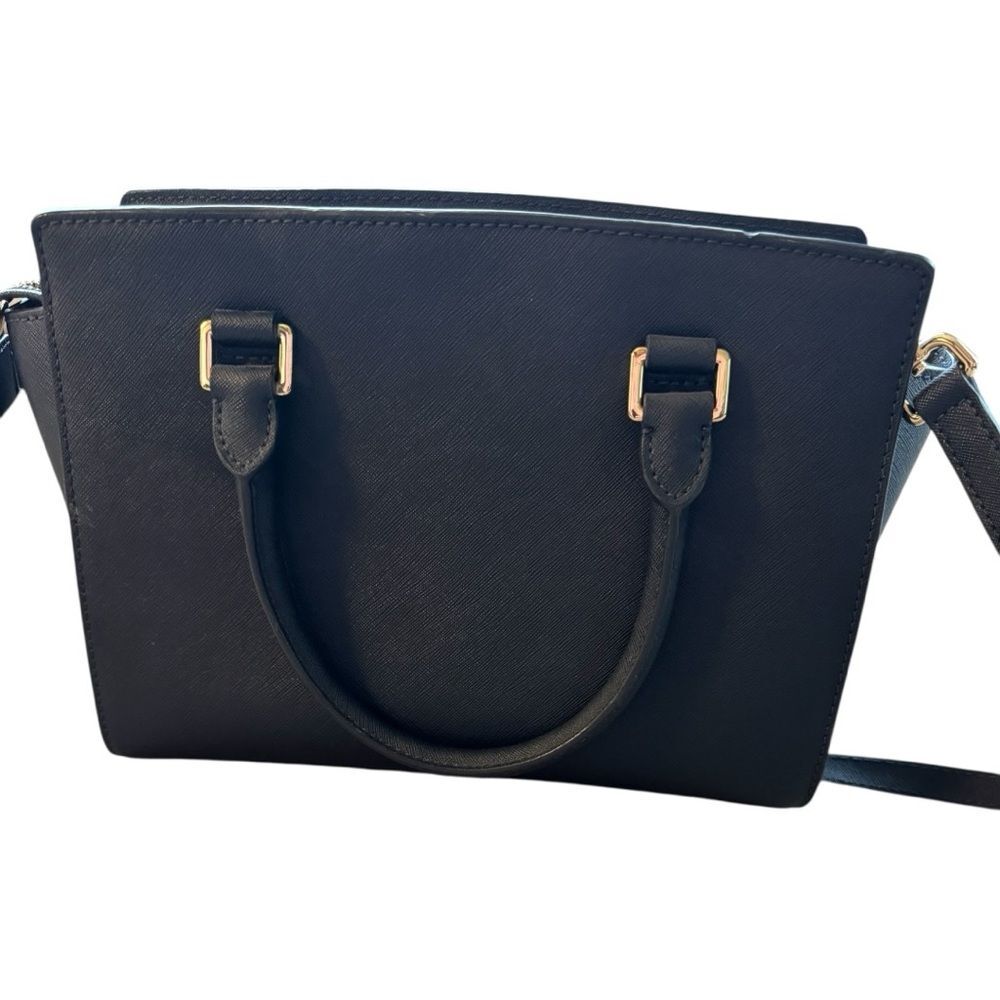 MICHAEL Michael Kors Selma Medium Satchel, featured in navy - Picture 4 of 10
